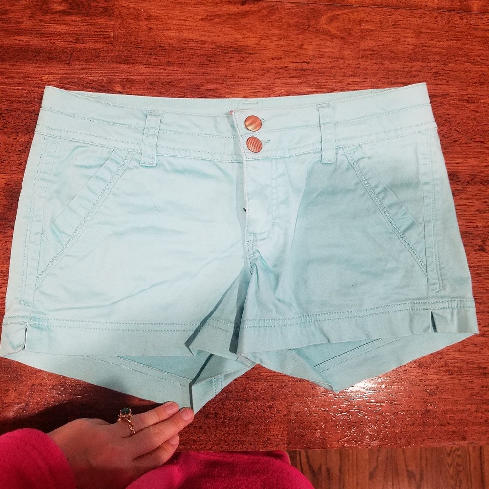 Turquoise shorts
